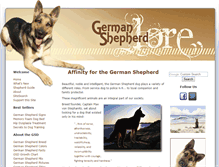 Tablet Screenshot of german-shepherd-lore.com